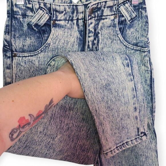 PURE JEANSWEAR Vintage 1980s Acid Wash Jeans size 7 - Picture 3 of 7